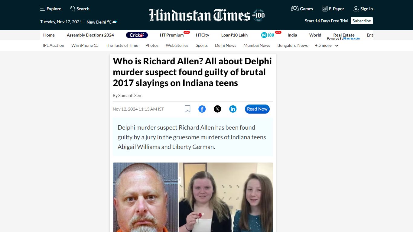 Who is Richard Allen? All about Delphi murder suspect found guilty of ...