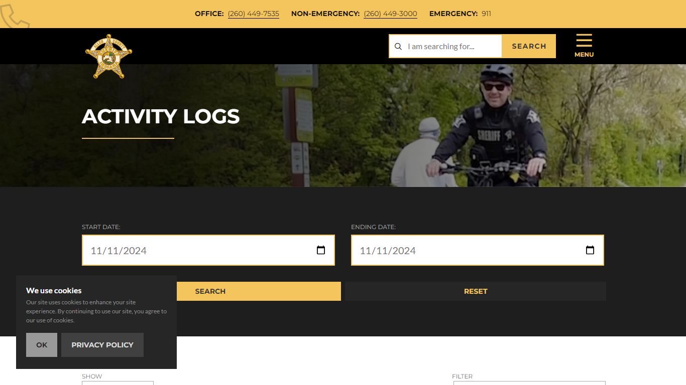 Activity Logs - Allen County Sheriff